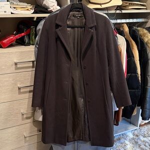 DKNY Dark Brown Long Coat